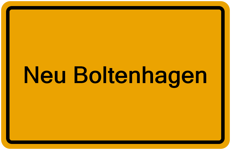 Handelsregister Neu Boltenhagen